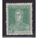 ARGENTINA 1924 GJ 597 ESTAMPILLA NUEVA CON GOMA PAPEL INGLES NO CATALOGADO U$ 6